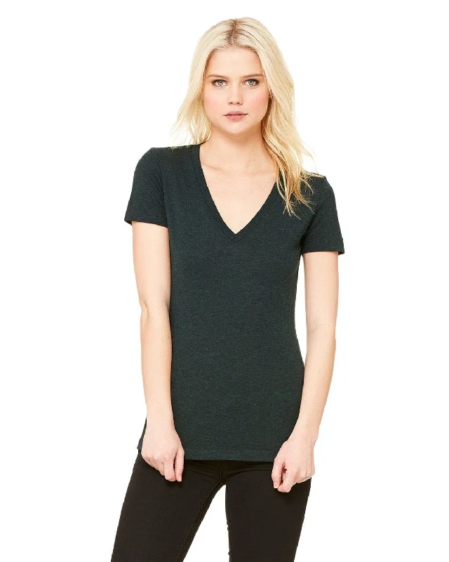 Weekend Discounts to Grab Bella+Canvas Ladies Triblend Deep V-Neck T-Shirt | Emerald Triblend Weekend Discounts to Grab Bella+Canvas Ladies Triblend Deep V-Neck T-Shirt | Emerald Triblend