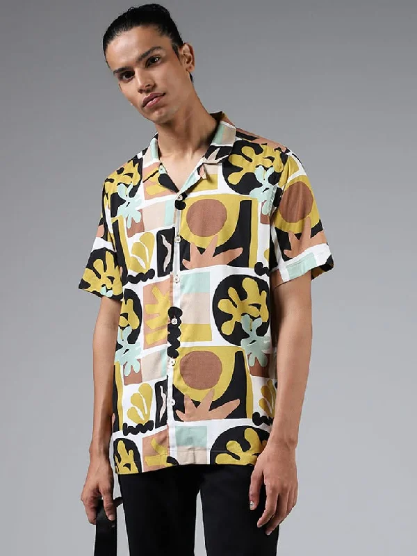 Exclusive Preview Nuon Multicolor Abstract Printed Relaxed-Fit Shirt