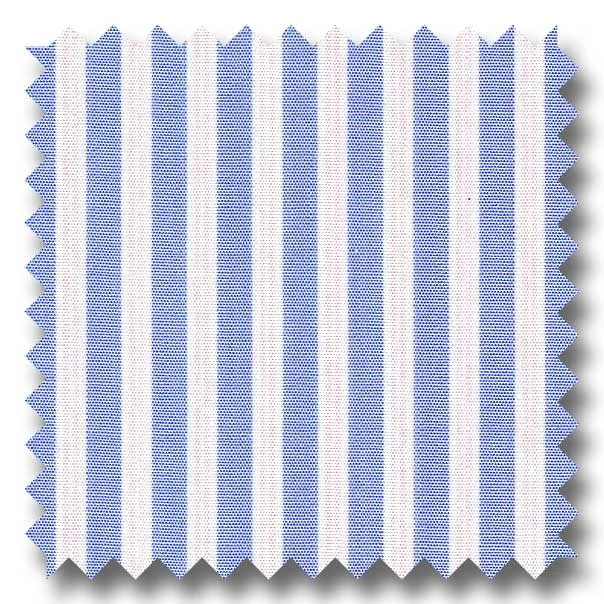 Weekend Shopping Bliss Blue and Pink Stripe 2Ply Broadcloth - Custom Dress Shirt