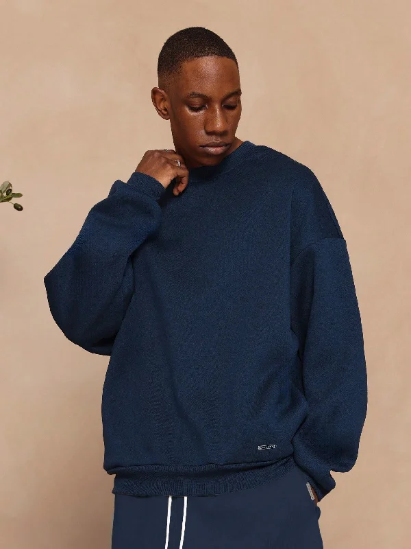 Now or Never Oversized Fit Heavyweight Essential Sweatshirt With Side Pocket