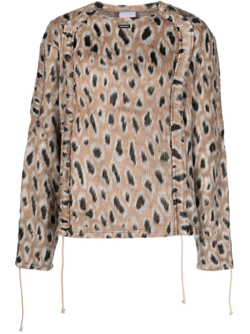 Weekend Discounts to Love Leopard-Print Brushed-Finish Jumper