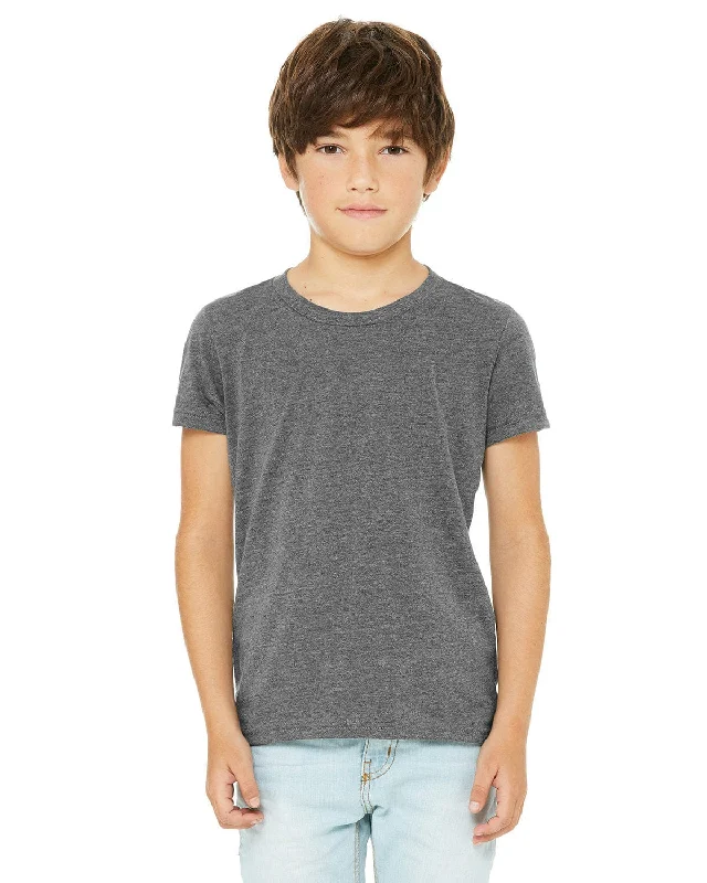 Mega Deal Bella+Canvas Youth CVC Jersey T-Shirt | Deep Heather