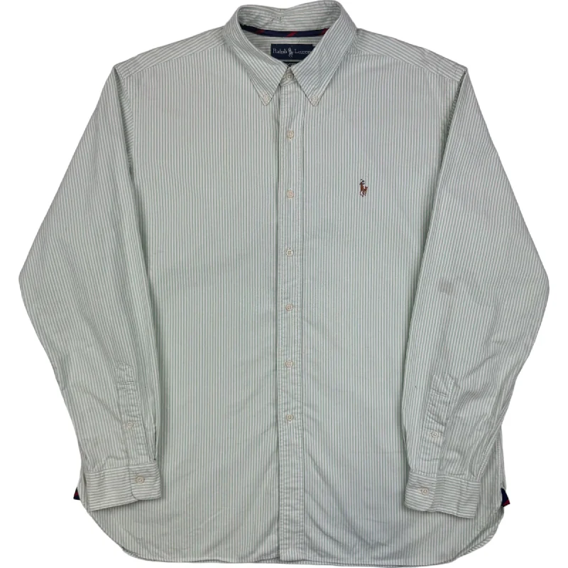 Don’t Miss Out Ralph Lauren Classic Fit Green Striped Shirt