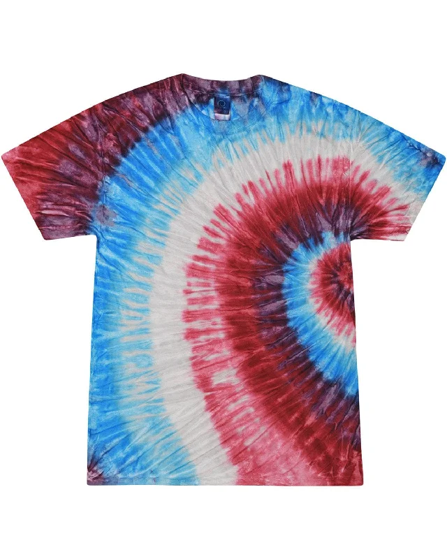 While Supplies Last Tie-Dye Youth 100% Cotton Tie-Dyed T-Shirt | Fire Craker