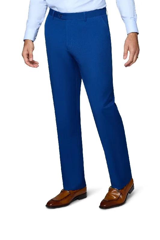 Weekend-Only Price Drops Berragamo Solid Slim Fit Pants - French Blue