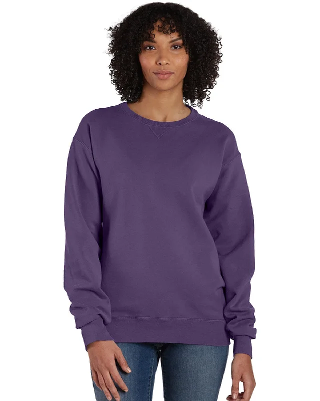The Best Prices ComfortWash by Hanes Unisex Crew Sweatshirt | Grape Soda