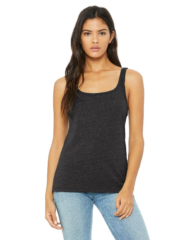 Savings Galore Bella+Canvas Ladies Relaxed Jersey Tank | Dk Grey Hthr