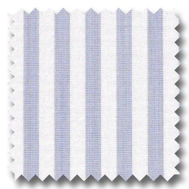 Weekend Discounts to Delight Medium Blue Stripe 2Ply Broadcloth - Custom Dress Shirt