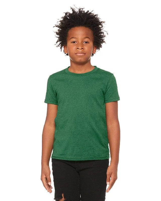 Friends and Family Sale Bella+Canvas Youth CVC Jersey T-Shirt | Hthr Grass Green