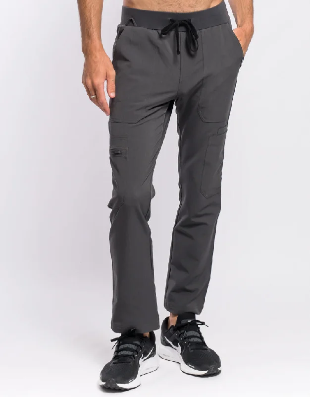 Take Advantage Essential Multi-Pocket Scrub Pants - Asphalt