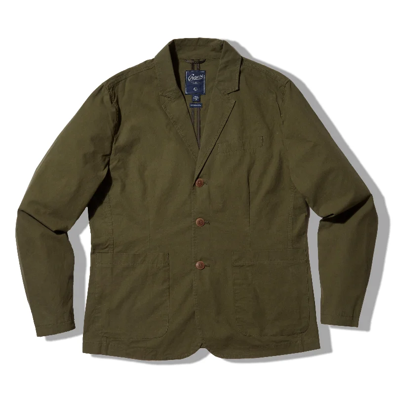 Lowest Price Mercer Cotton Blazer - Dark Olive