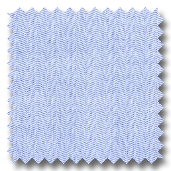 Deep Discounts Blue Solid 200 2Ply Broadcloth - Custom Dress Shirt