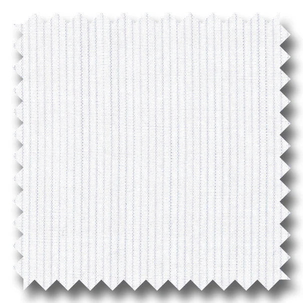 Overstock Clearance Light Blue Stripe 2Ply Broadcloth - Custom Dress Shirt