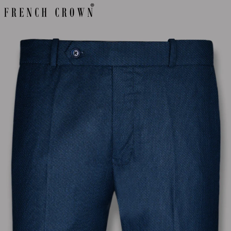 Price Reduction Royal Blue Diamond Dobby Formal Pant