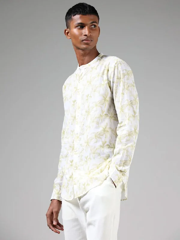 Today’s Special ETA Lime Floral Printed Cotton Resort-Fit Shirt