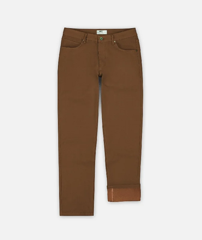 Special Discount Mariner Flannel Lined Pant - Brown