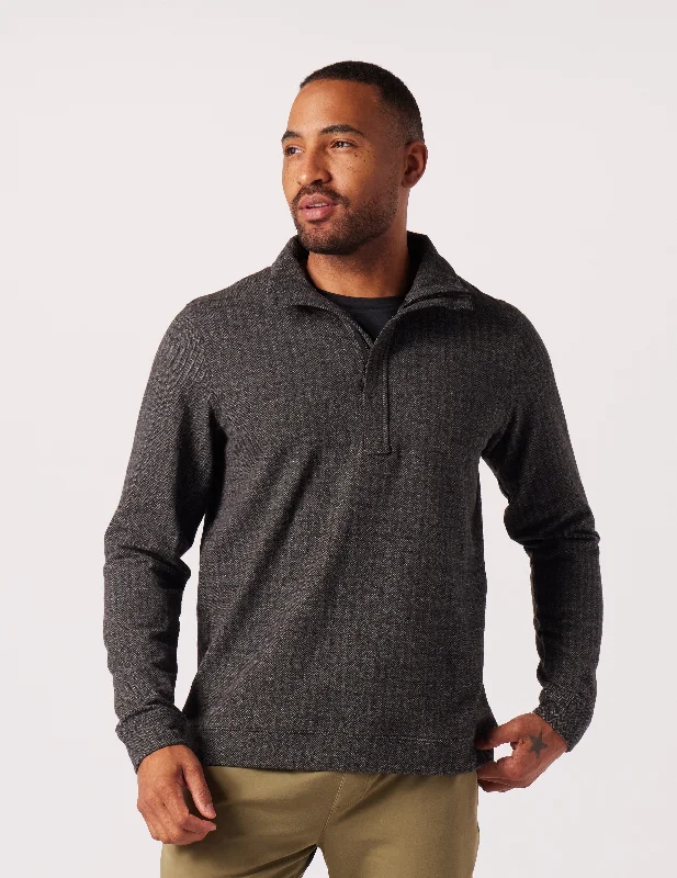 Overstock Sale Fletcher 1/4 Zip: Black