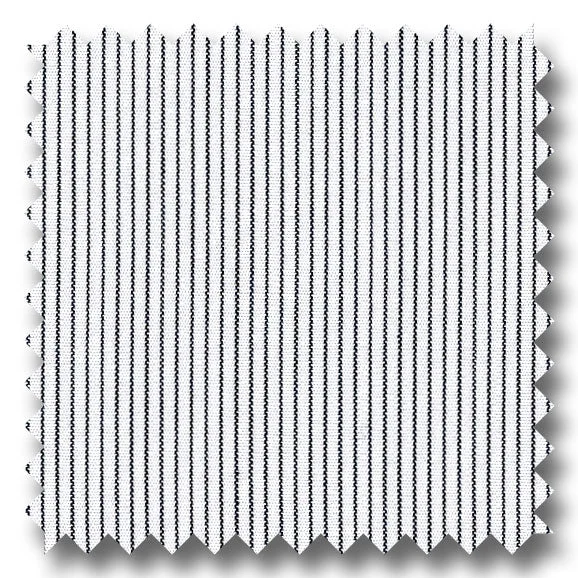 Flash Deal Black Stripe 2Ply Broadcloth - Custom Dress Shirt