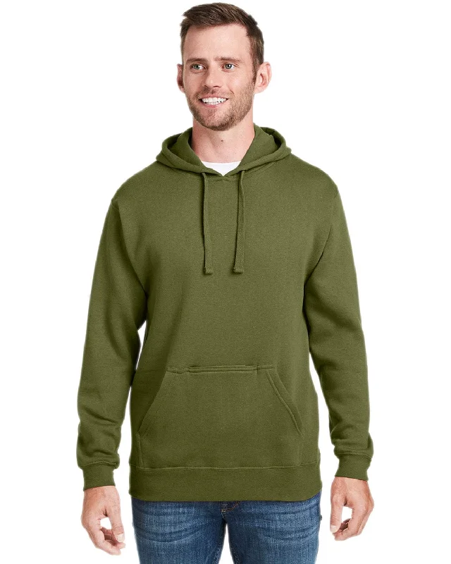 Seasonal Clearance J America Tailgate Fleece Pullover Hoodie | Olive