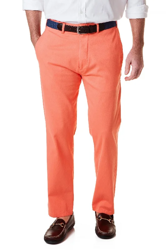 Instant Discount Harbor Pant Stretch Twill Coral