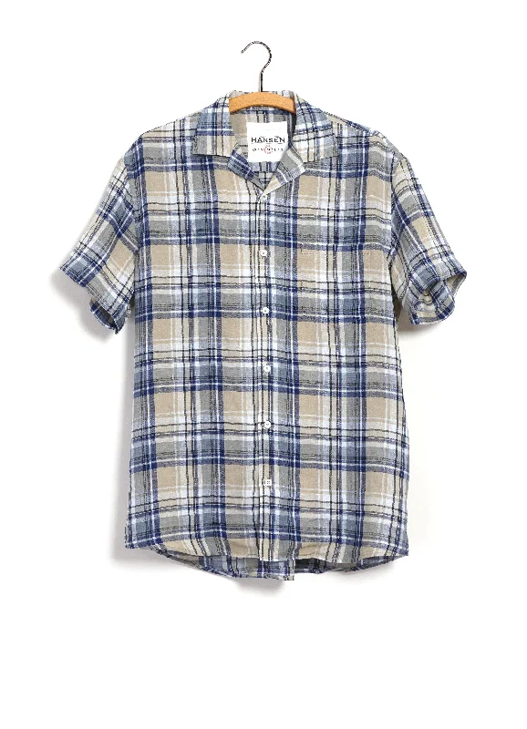 Best Bargains JONNY | Short Sleeve Shirt | Big Blue Checks