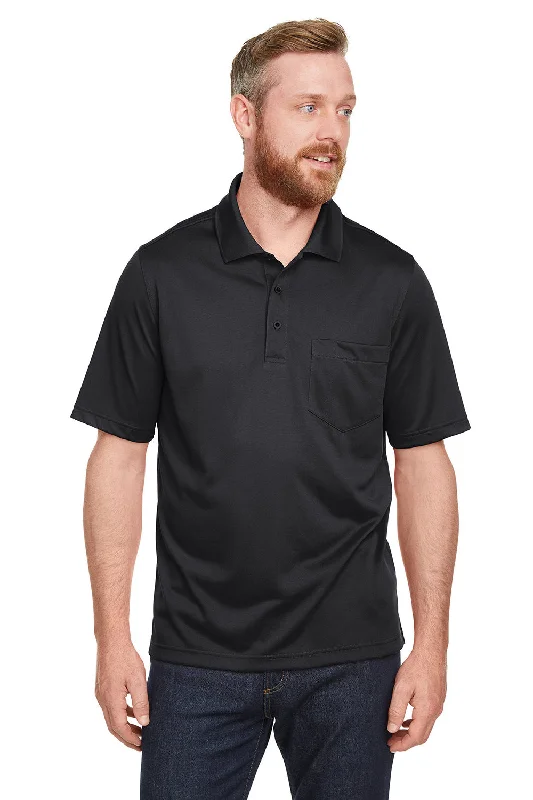 Weekend Offers That Thrill Harriton Mens Advantage Performance Moisture Wicking Short Sleeve Polo Shirt w/ Pocket - Black Weekend Offers That Thrill Harriton Mens Advantage Performance Moisture Wicking Short Sleeve Polo Shirt w/ Pocket - Black