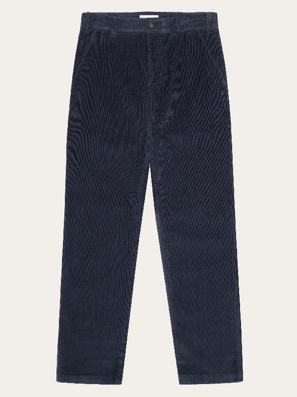 Closeout Deal Organic Cotton Chuck Corduroy Pants GOTS - Night Sky