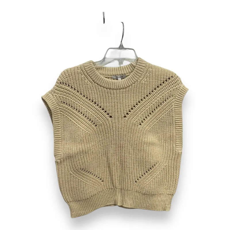 Weekend Specials to Cherish Vest Sweater By Madewell In Cream, Size: L
