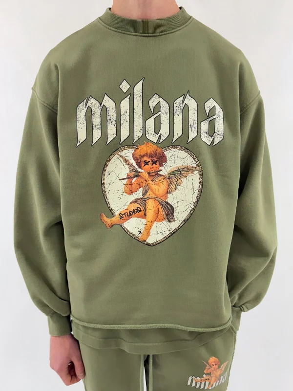 Make Your Weekend Count with Savings Washed Military Green Heavyweight Open Hem Sweatshirt. Make Your Weekend Count with Savings Washed Military Green Heavyweight Open Hem Sweatshirt.