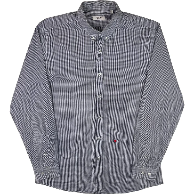 Price Buster Moschino Long Sleeve Button-Up Shirt Blue