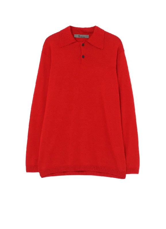 Special Price 12G JERSEY Y's for men LOGO POLO KNIT