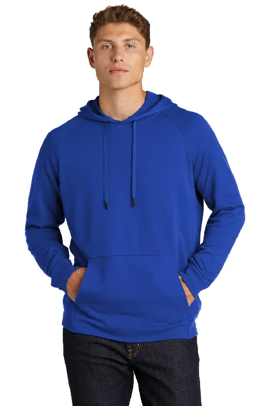 Quick Sale Sport-Tek Mens French Terry Hooded Sweatshirt Hoodie w/ Pouch Pocket - True Royal Blue Quick Sale Sport-Tek Mens French Terry Hooded Sweatshirt Hoodie w/ Pouch Pocket - True Royal Blue