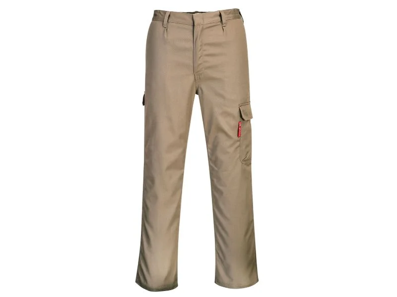 Clearance Sale Portwest FR Khaki Bizweld Cargo Pants BZ31KH