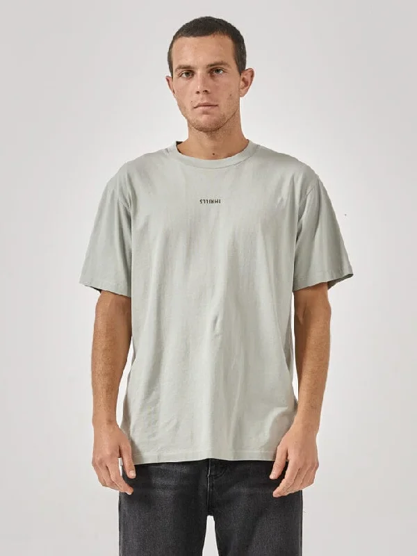 Weekend Deals That Sizzle Minimal Thrills Merch Fit Tee - Sage Grey