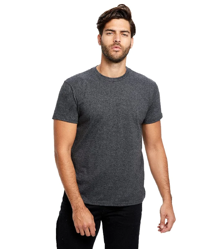 Flash Deal US Blanks Mens Made in USA Short Sleeve Crew T-Shirt | Heather Charcoal