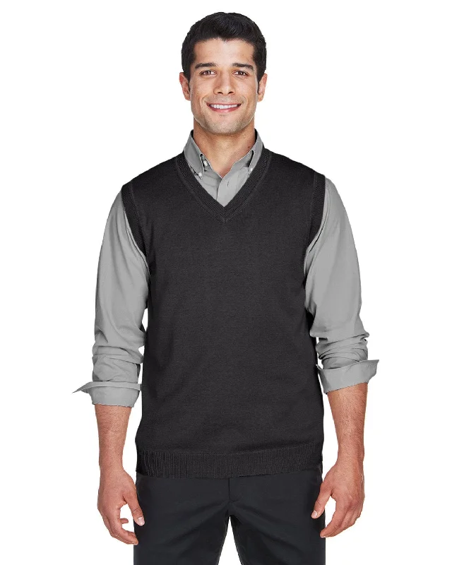 Limited Quantity Devon & Jones V-Neck Vest | Black