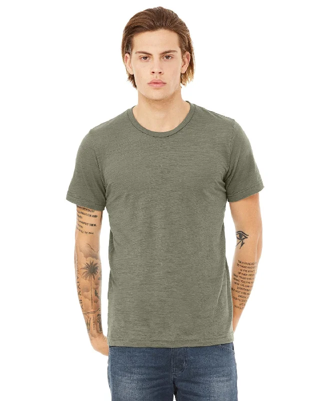 Weekend Discounts to Enjoy Bella+Canvas Mens Poly-Cotton Short Sleeve T-Shirt | Olive Slub Weekend Discounts to Enjoy Bella+Canvas Mens Poly-Cotton Short Sleeve T-Shirt | Olive Slub