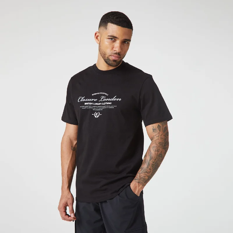 Last Chance Arch Luxe T-Shirt | Black