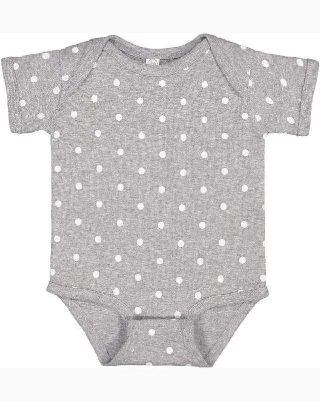 Exclusive Preview Rabbit Skins Lap Shoulder Creeper | Heather/ Wht Dot