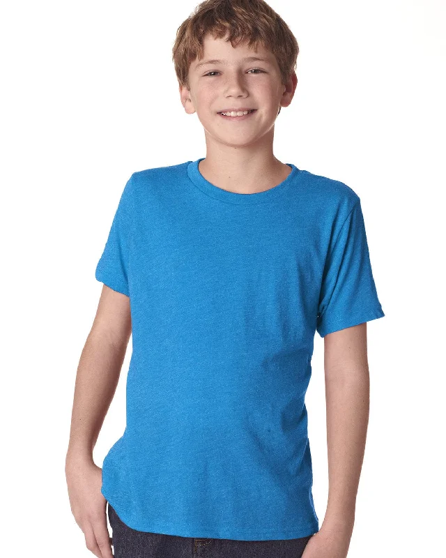 Shop and Save Next Level Boys Triblend Crew Tee | Vintage Turq