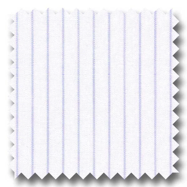 Today's Deal Light Blue Stripe 2Ply Broadcloth - Custom Dress Shirt