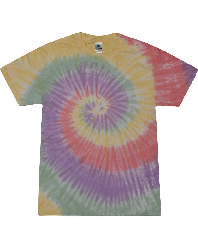 Early Access Tie-Dye Youth 100% Cotton Tie-Dyed T-Shirt | Zen Rainbow