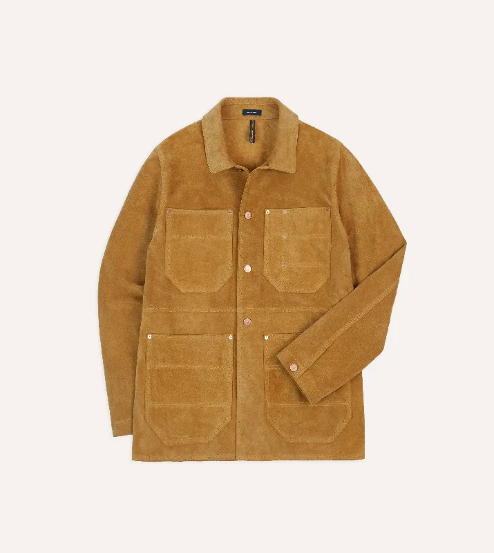 Friends and Family Sale Sand Suede Welder Jacket