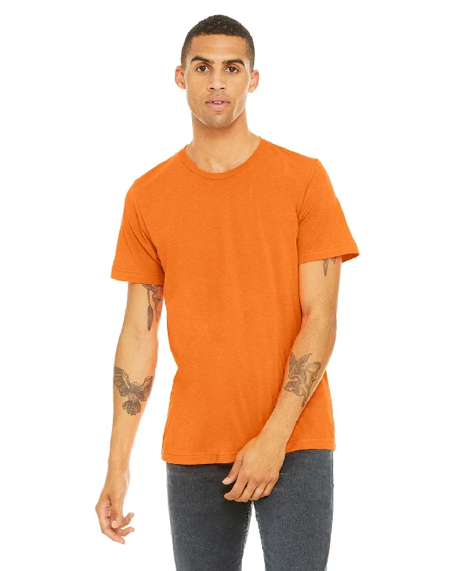 Early Bird Bella+Canvas Mens Poly-Cotton Short Sleeve T-Shirt | Neon Orange