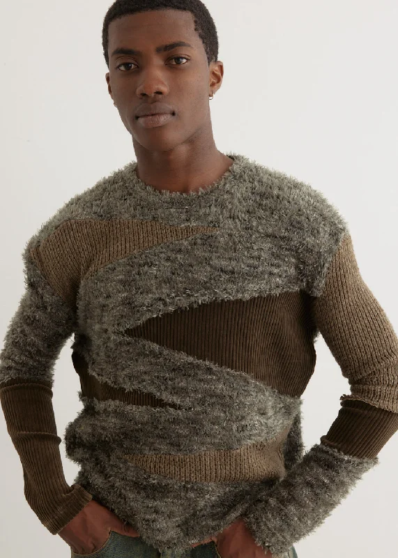 Factory Direct Sale Ghillie Colour Block Sweater