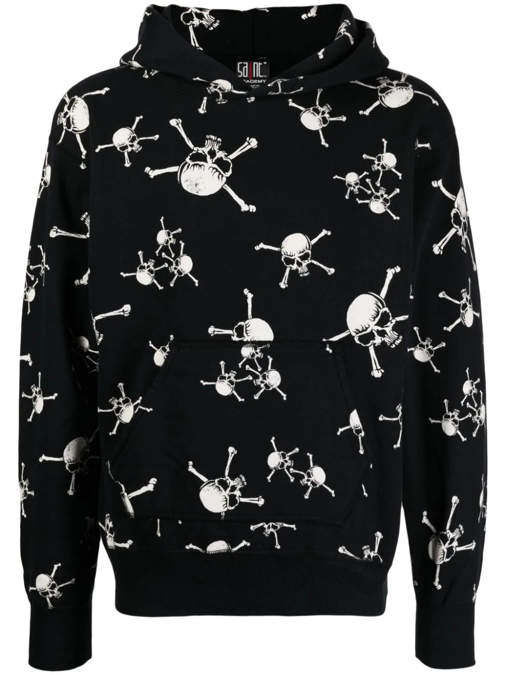 Deep Discounts Skull-Print Cotton Hoodie