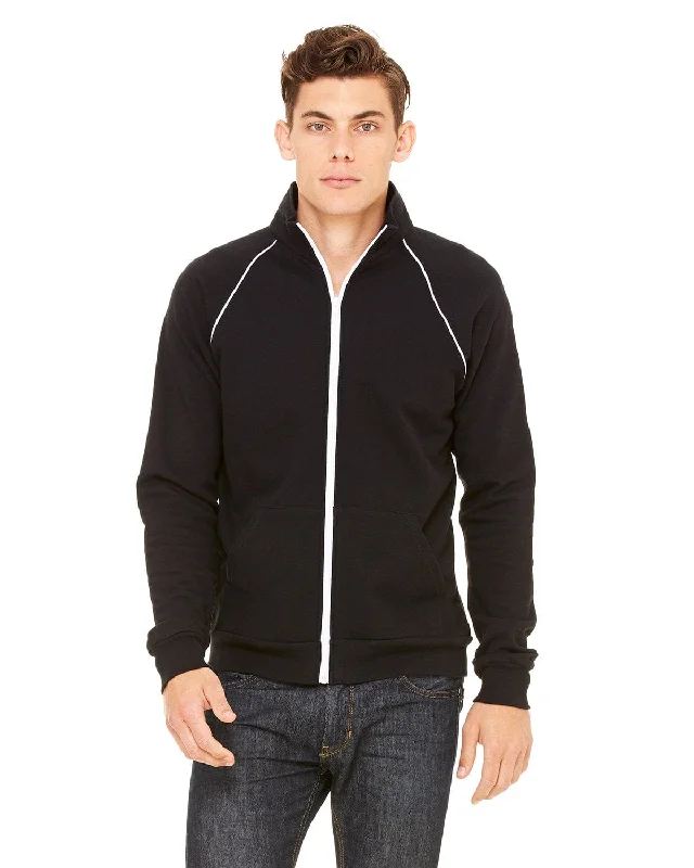 Weekend Bargains to Relish Bella+Canvas Track Jacket | Black/ White