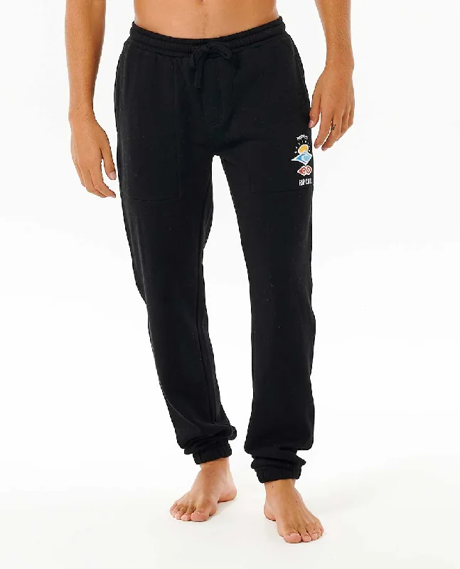 Weekend Bargains Galore Rip Curl Icons Of Surf Track Pants-Black