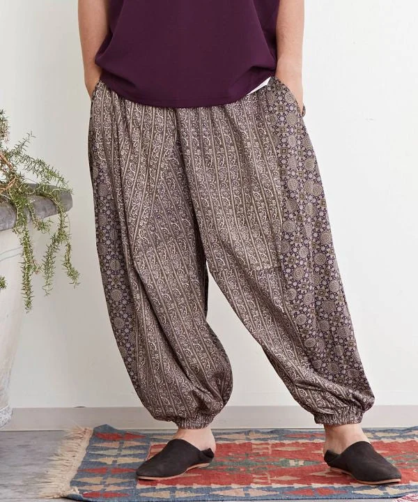 Don't Miss Out Ajrakh Paisley Patchwork Harem Pants