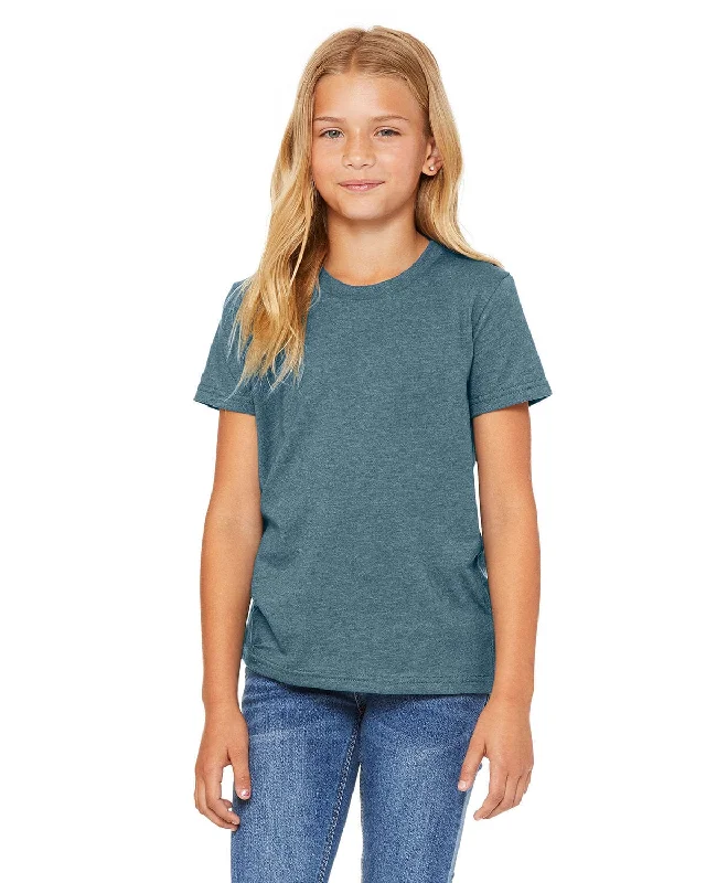 Special Buy Bella+Canvas Youth CVC Jersey T-Shirt | Hthr Deep Teal